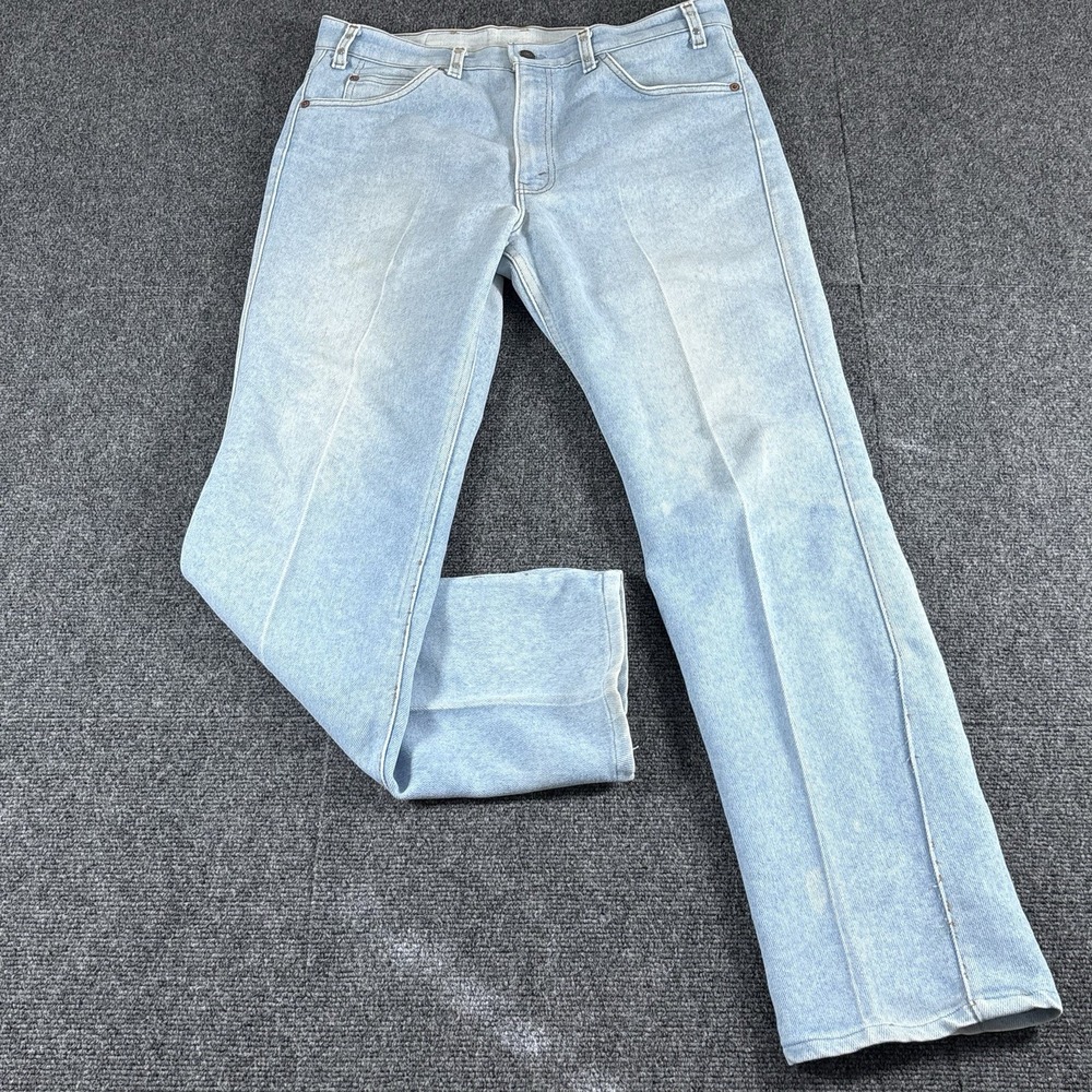 Vintage 80s 90s Levis 517 Jeans Fits 34x31 Blue Regular Bootcut‎ USA Embellished